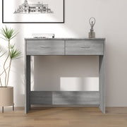 Bureau 80x40x75 cm grijs sonoma eiken bewerkt hout
