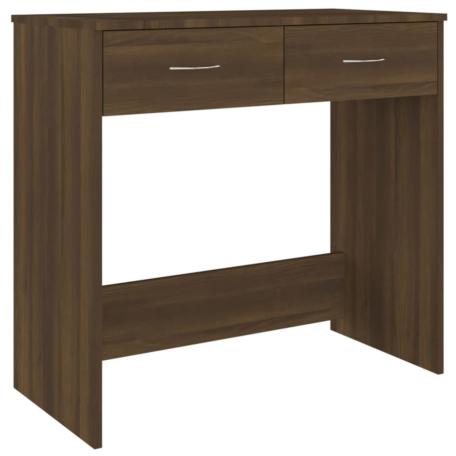 Bureau 80X40X75 Cm Bewerkt Hout Bruineikenkleurig bruin eikenkleur