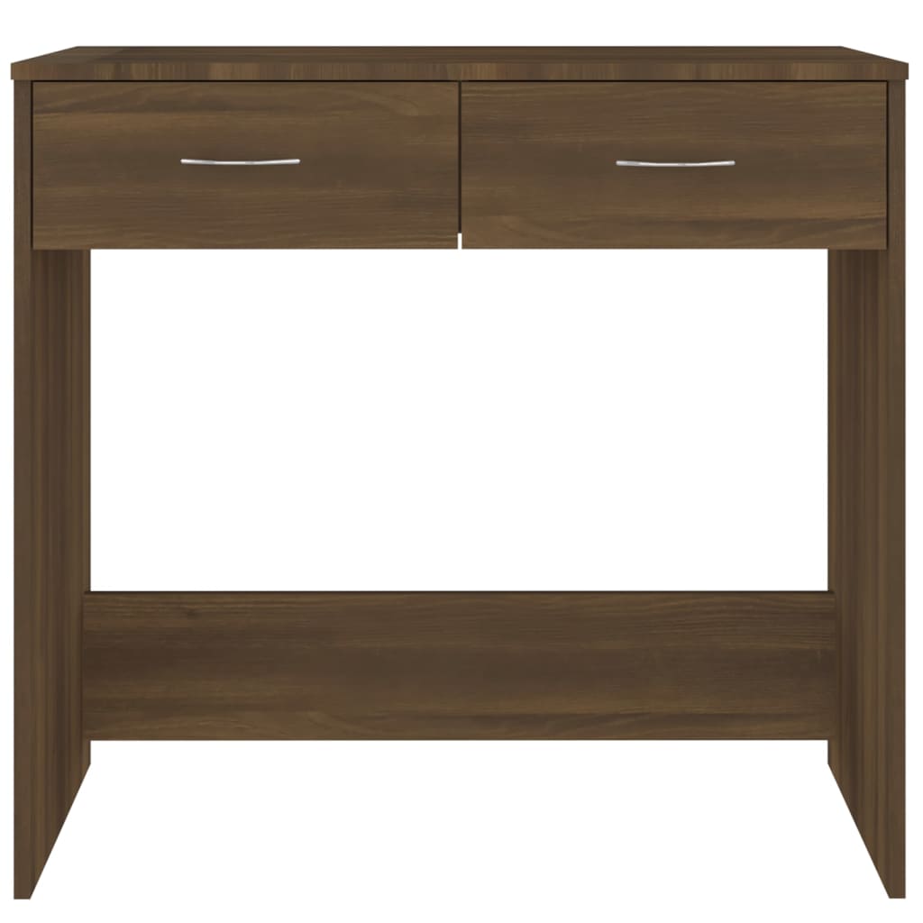 Bureau 80X40X75 Cm Bewerkt Hout Bruineikenkleurig bruin eikenkleur