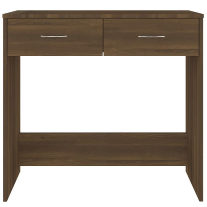 Bureau 80X40X75 Cm Bewerkt Hout Bruineikenkleurig bruin eikenkleur