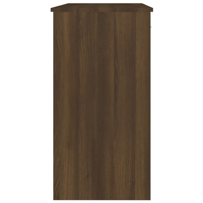 Bureau 80X40X75 Cm Bewerkt Hout Bruineikenkleurig bruin eikenkleur