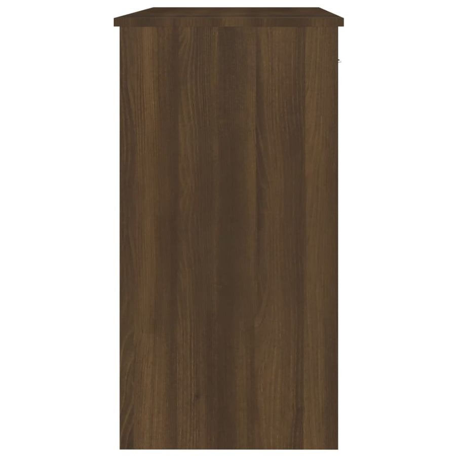 Bureau 80X40X75 Cm Bewerkt Hout Bruineikenkleurig bruin eikenkleur