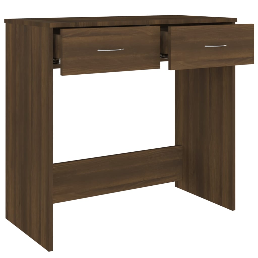 Bureau 80X40X75 Cm Bewerkt Hout Bruineikenkleurig bruin eikenkleur