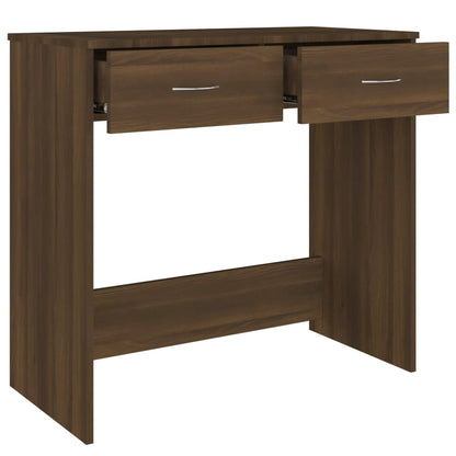 Bureau 80X40X75 Cm Bewerkt Hout Bruineikenkleurig bruin eikenkleur