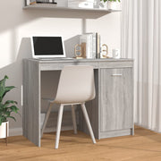 Desk 100x50x76 cm engineered wood grey sonoma oak