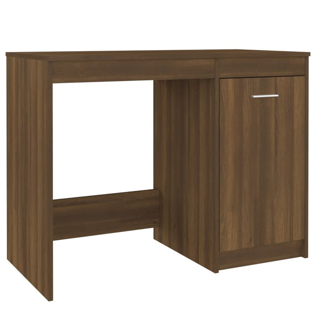 Bureau 100X50X76 Cm Bewerkt Hout bruin eikenkleur