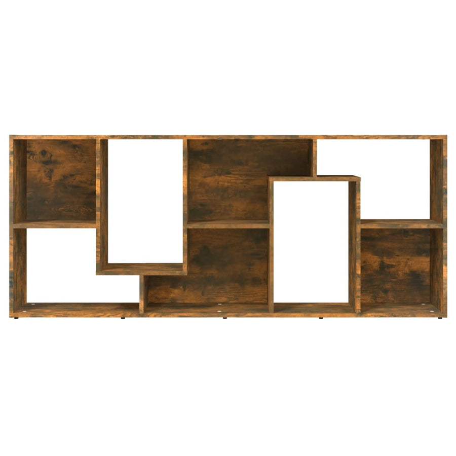 Boekenkast 67X24X6 Cm Bewerkt Hout Kleurig Gerookt eiken