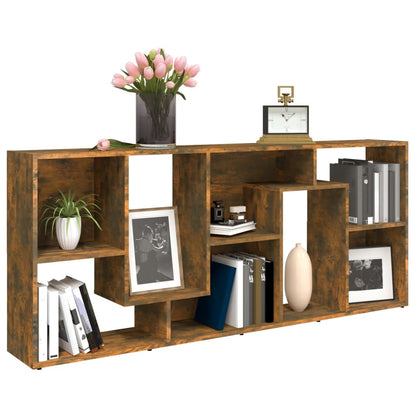 Boekenkast 67X24X6 Cm Bewerkt Hout Kleurig Gerookt eiken
