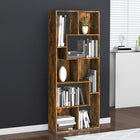 Bookcase 67x24x161 cm engineered wood smoked oak-colored