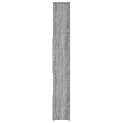 Boekenkast 67X24X6 Cm Bewerkt Hout Eikenkleurig Grijs sonoma