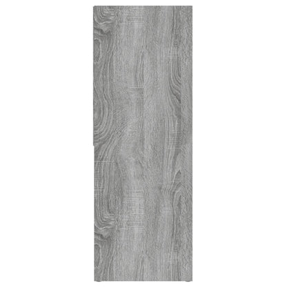Boekenkast 67X24X6 Cm Bewerkt Hout Eikenkleurig Grijs sonoma