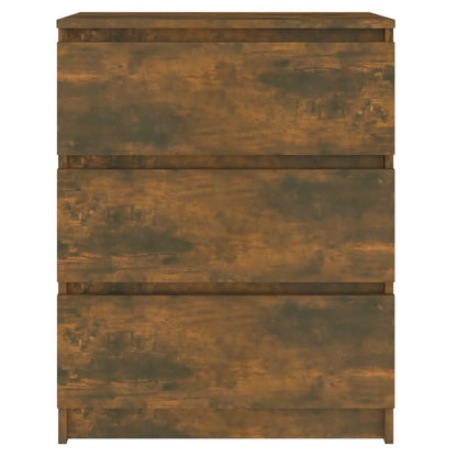 Dressoir 60X35X76 Cm Bewerkt Hout Kleurig Gerookt eiken