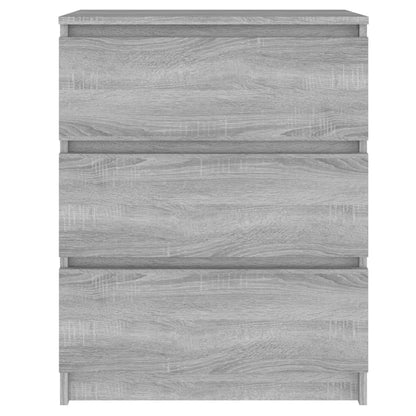 Dressoir 60X35X76 Cm Bewerkt Hout Eikenkleurig Grijs sonoma
