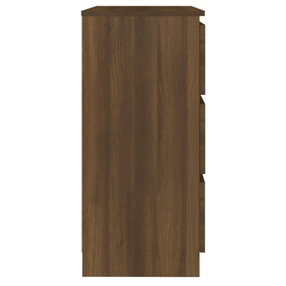 Dressoir 60X35X76 Cm Bewerkt Hout bruin eikenkleur