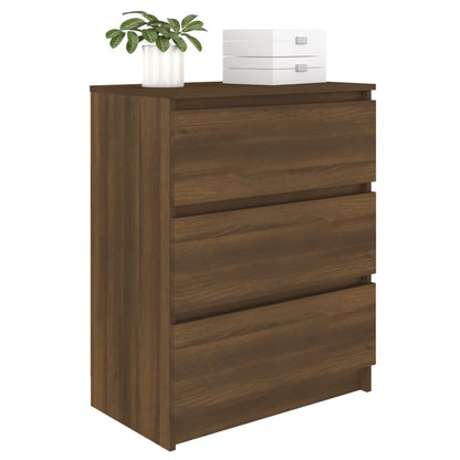 Dressoir 60X35X76 Cm Bewerkt Hout bruin eikenkleur