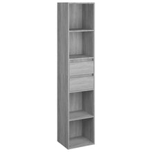 Boekenkast 36x30x171 cm bewerkt hout grijs sonoma eikenkleurig Grijs sonoma