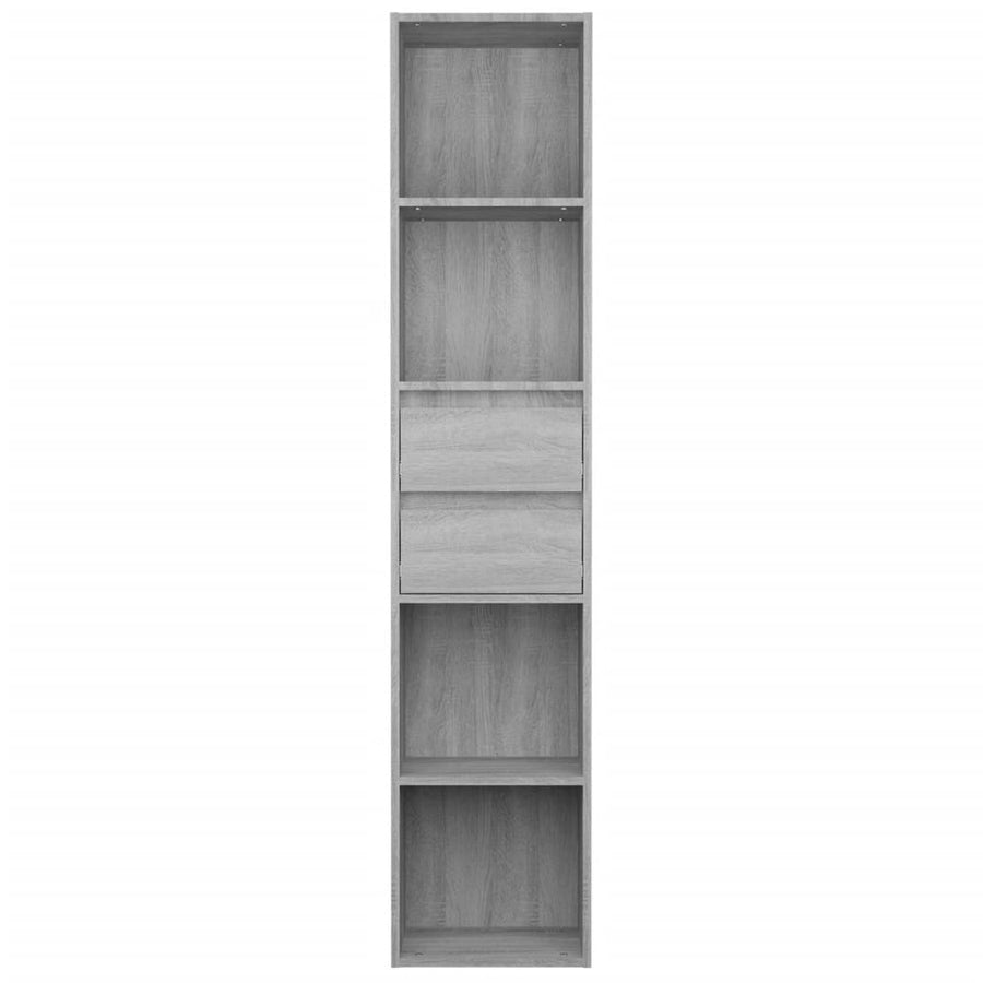 Boekenkast 36x30x171 cm bewerkt hout grijs sonoma eikenkleurig Grijs sonoma