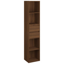 Boekenkast 36x30x171 cm bewerkt hout bruineikenkleurig bruin eikenkleur