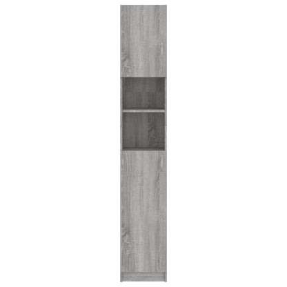 Badkamerkast 32X25,5X90 Cm Bewerkt Hout Eiken Grijs sonoma