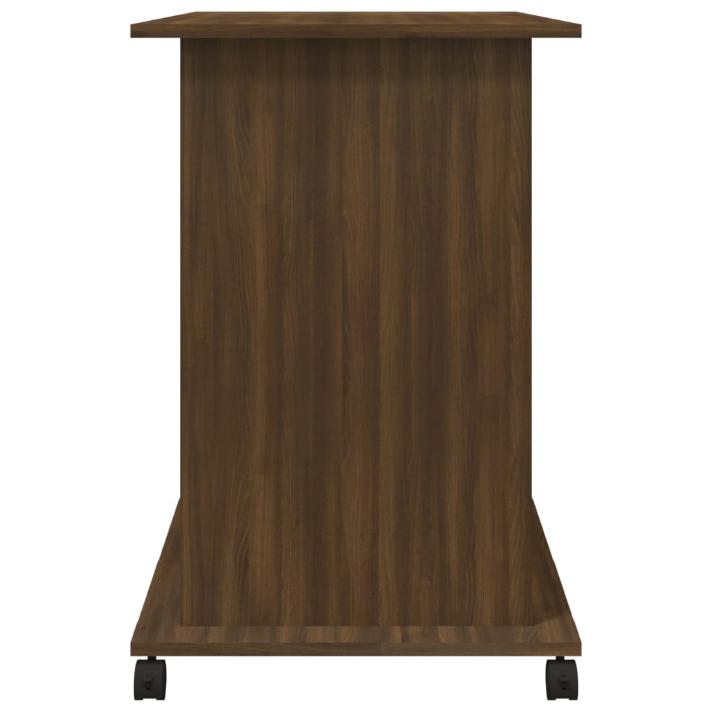 Computerbureau 80X50X75 Cm Bewerkt Hout Bruineikenkleurig bruin eikenkleur