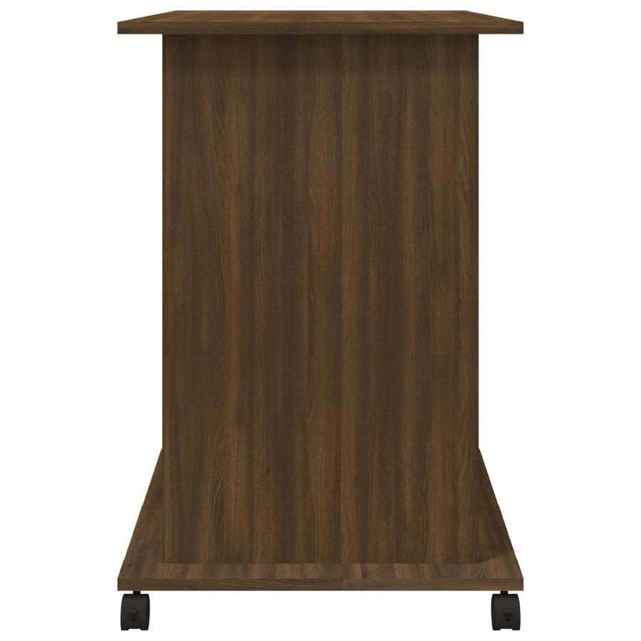 Computerbureau 80X50X75 Cm Bewerkt Hout Bruineikenkleurig bruin eikenkleur