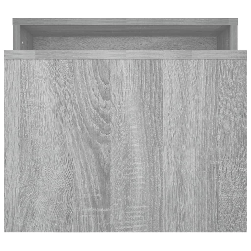 Salontafelset 00X48X40 Cm Bewerkt Hout Eikenkleur Grijs sonoma