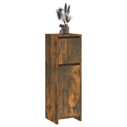 Badkamerkast 30X30X95 Cm Bewerkt Hout Kleurig Gerookt eiken