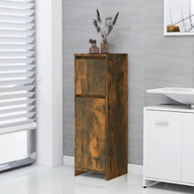Badkamerkast 30X30X95 Cm Bewerkt Hout Kleurig Gerookt eiken