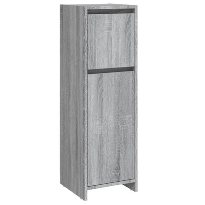 Badkamerkast 30X30X95 Cm Bewerkt Hout Eikenkleurig Grijs sonoma
