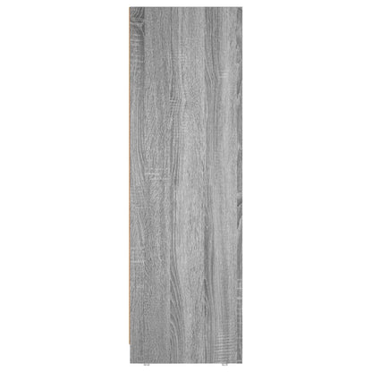 Badkamerkast 30X30X95 Cm Bewerkt Hout Eikenkleurig Grijs sonoma
