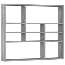 Wandschap 90x16x78 cm bewerkt hout grijs sonoma eikenkleurig Grijs sonoma
