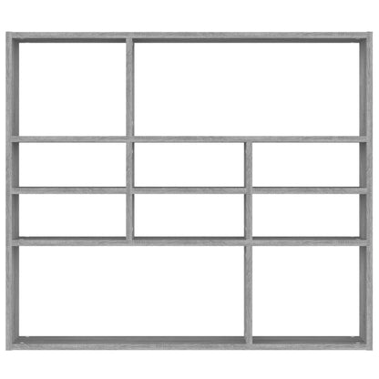 Wandschap 90x16x78 cm bewerkt hout grijs sonoma eikenkleurig Grijs sonoma