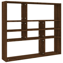 Wandschap 90X6X78 Cm Bewerkt Hout Bruineikenkleurig bruin eikenkleur