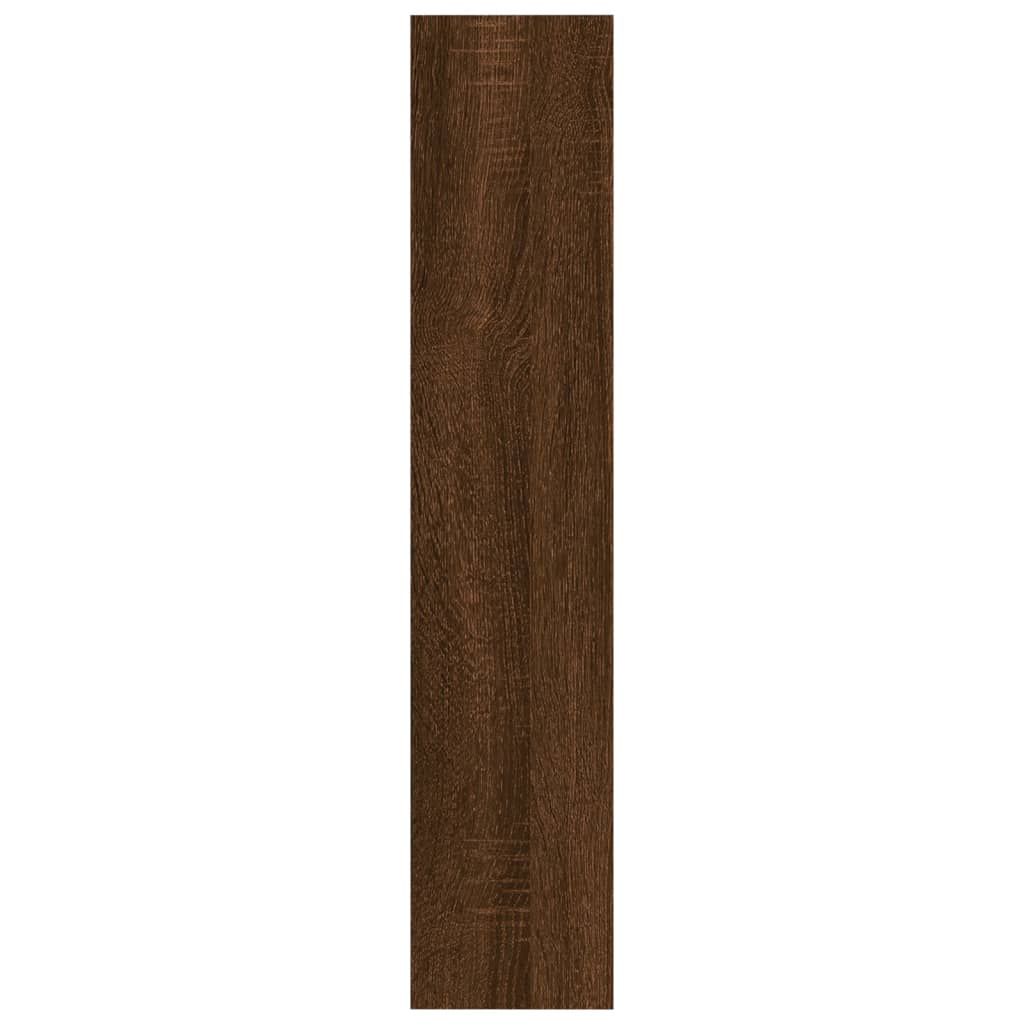 Wandschap 90X6X78 Cm Bewerkt Hout Bruineikenkleurig bruin eikenkleur
