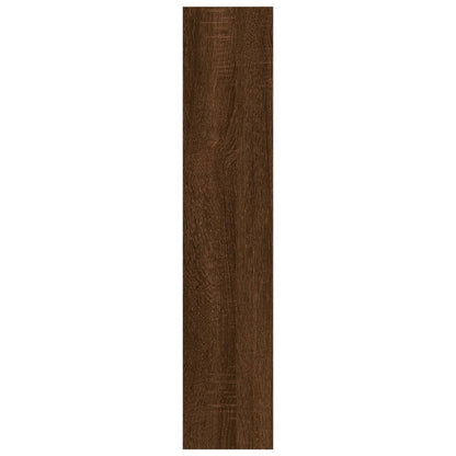Wandschap 90X6X78 Cm Bewerkt Hout Bruineikenkleurig bruin eikenkleur