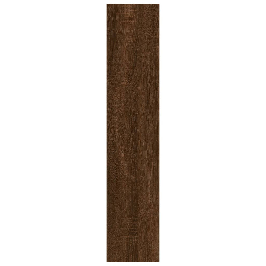 Wandschap 90X6X78 Cm Bewerkt Hout Bruineikenkleurig bruin eikenkleur