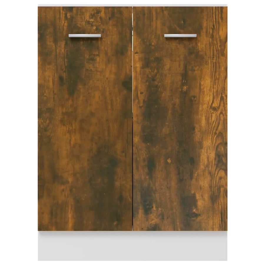 Onderkast 60x46x81,5 cm bewerkt hout gerookt eikenkleurig Onderkast