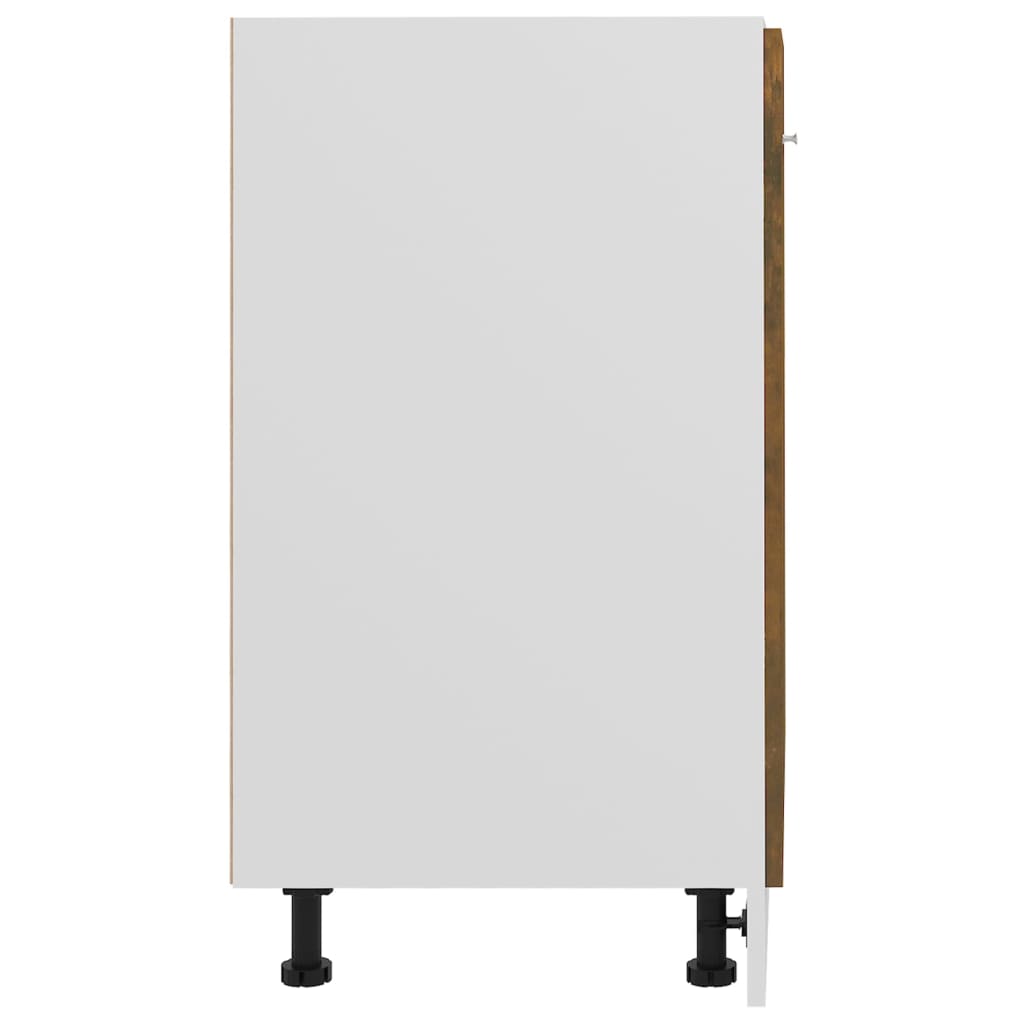 Onderkast 60x46x81,5 cm bewerkt hout gerookt eikenkleurig Onderkast