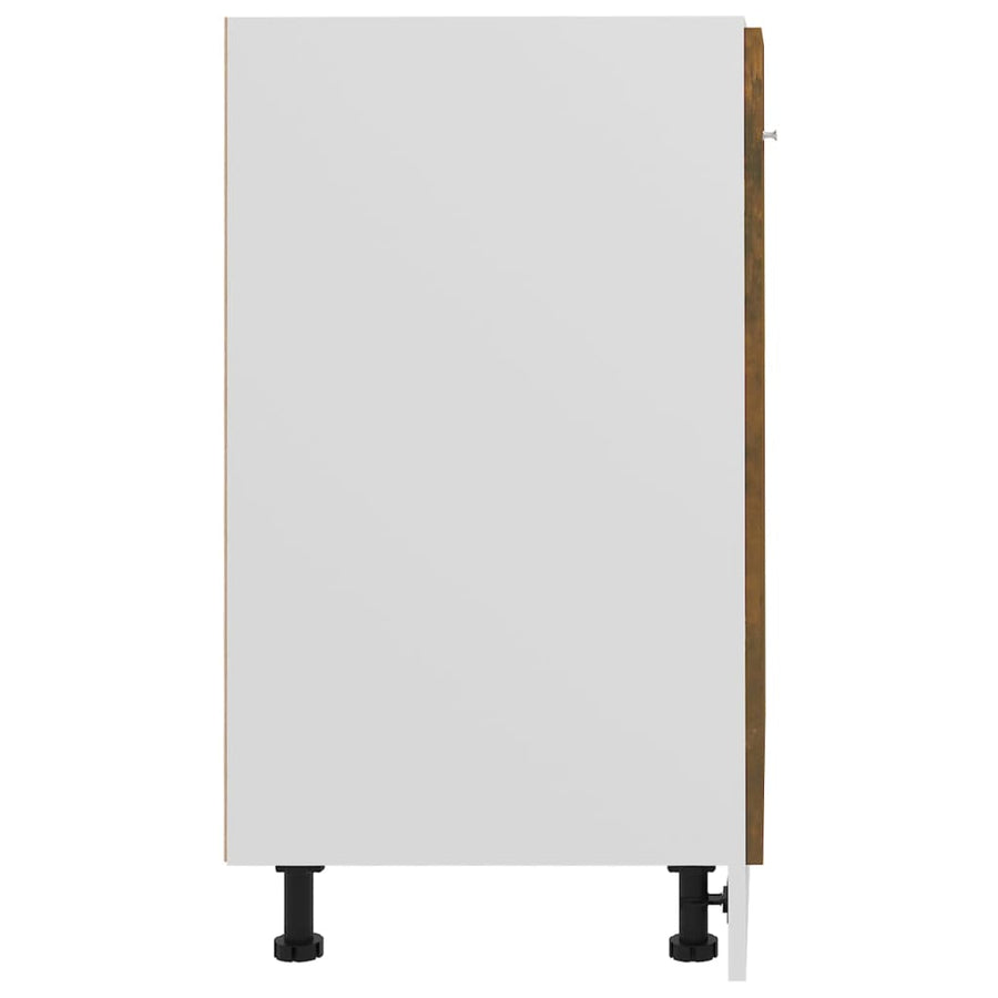 Onderkast 60x46x81,5 cm bewerkt hout gerookt eikenkleurig Onderkast