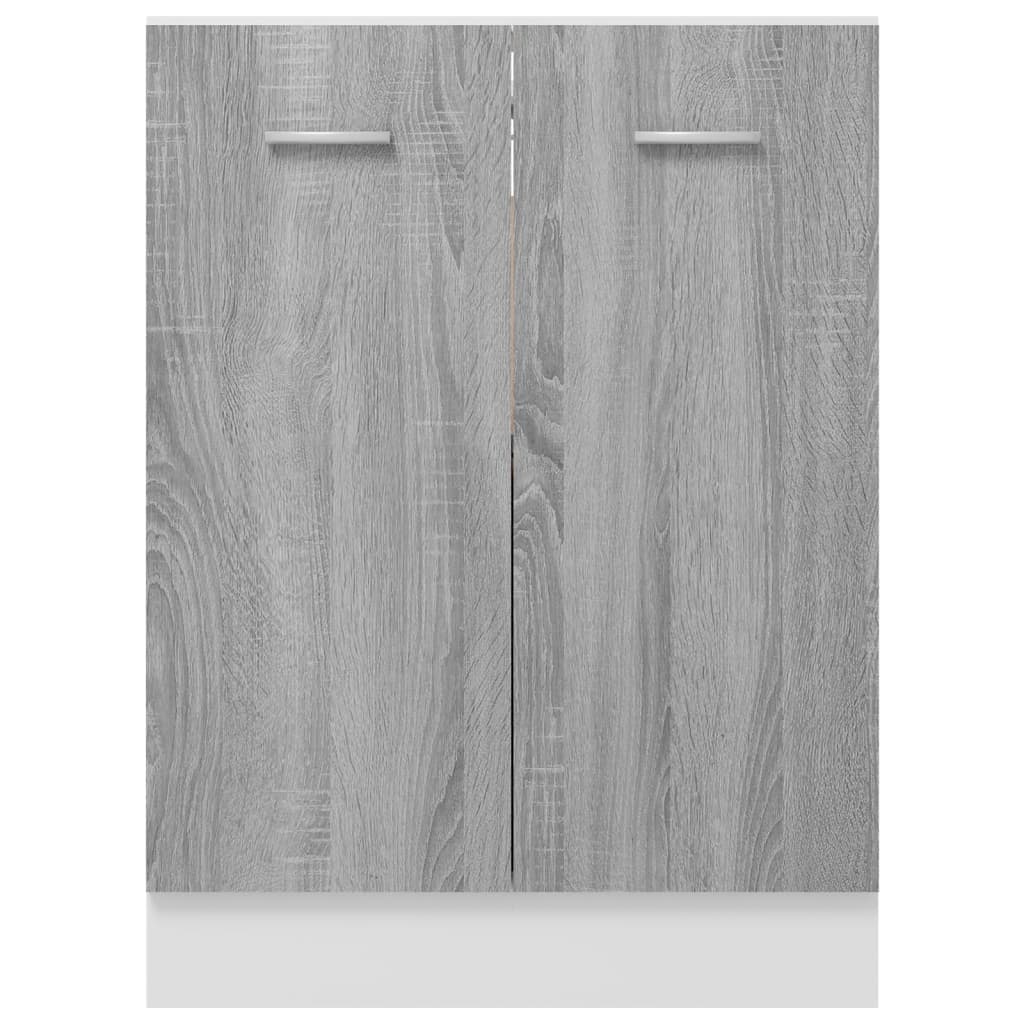 Onderkast 60x46x81,5 cm bewerkt hout grijs sonoma eikenkleurig Onderkast