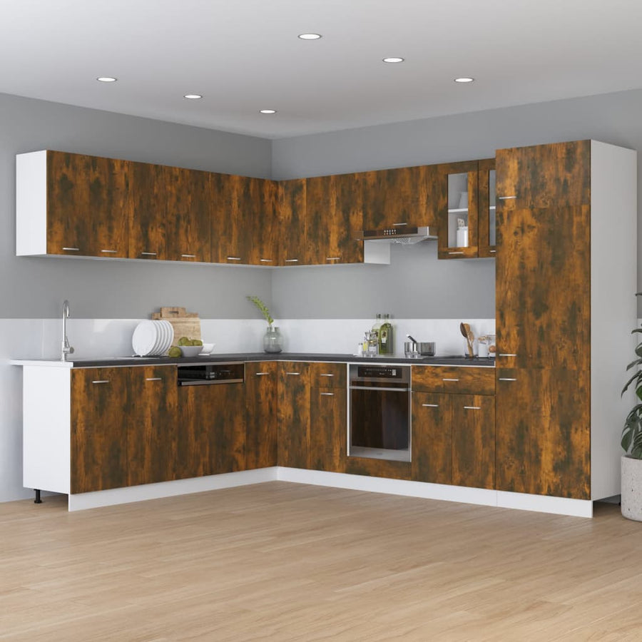 Onderkast met lade 60x46x81,5 cm bewerkt hout gerookt eiken Onderkast met lade 60 cm