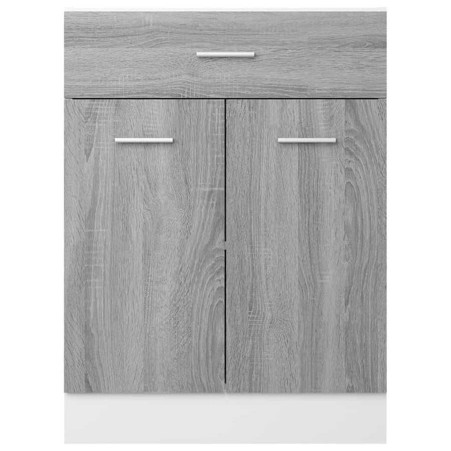 Onderkast met lade 60x46x81,5 cm bewerkt hout grijs sonoma Onderkast met lade 60 cm