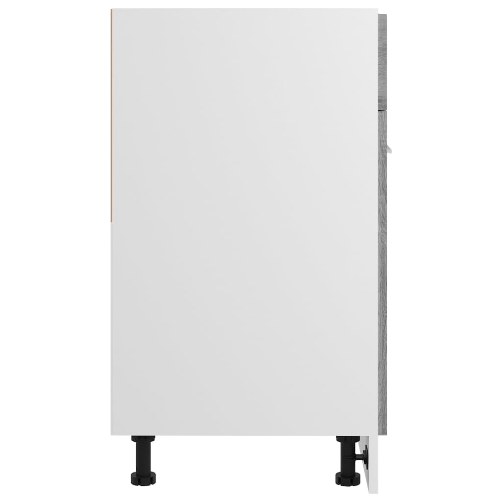 Onderkast met lade 60x46x81,5 cm bewerkt hout grijs sonoma Onderkast met lade 60 cm