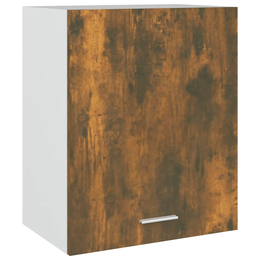 Wandkast Hangend 50X31X60 Cm Bewerkt Hout Gerookt Eikenkleurig Gerookt Eiken Hangkast 50 cm