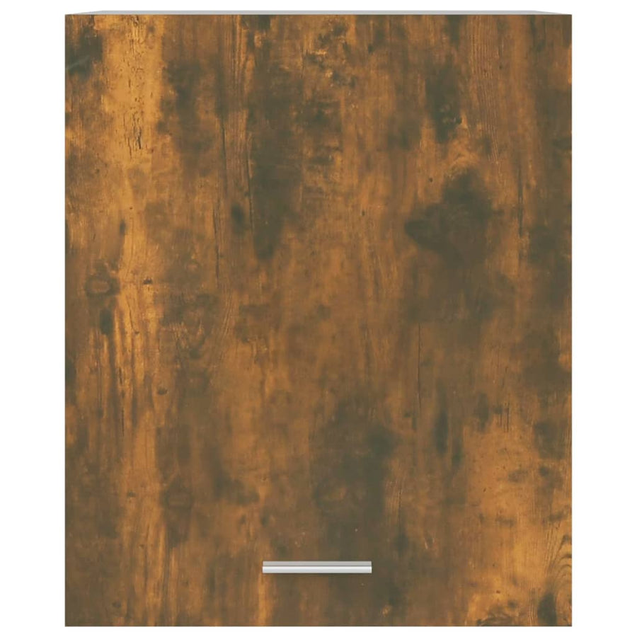Wandkast Hangend 50X31X60 Cm Bewerkt Hout Gerookt Eikenkleurig Gerookt Eiken Hangkast 50 cm