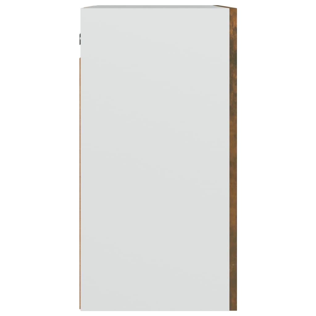 Wandkast Hangend 50X31X60 Cm Bewerkt Hout Gerookt Eikenkleurig Gerookt Eiken Hangkast 50 cm