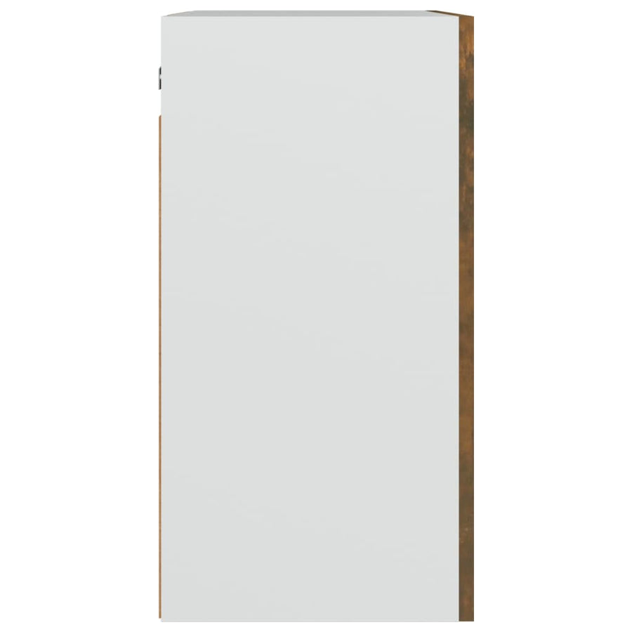 Wandkast Hangend 50X31X60 Cm Bewerkt Hout Gerookt Eikenkleurig Gerookt Eiken Hangkast 50 cm