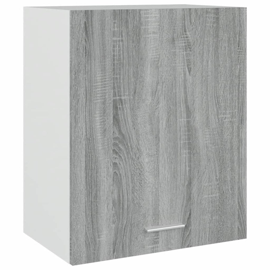 Wandkast hangend 50x31x60 cm bewerkt hout grijs sonoma eiken Grijs sonoma