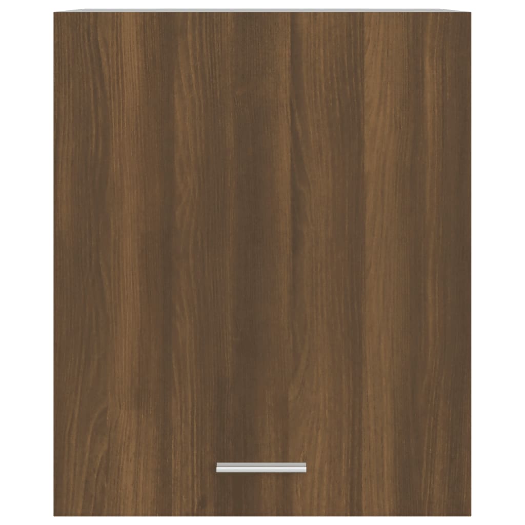 Wandkast Hangend 50X31X60 Cm Bewerkt Hout Bruineikenkleurig Bruin Eikenkleur Hangkast 50 cm
