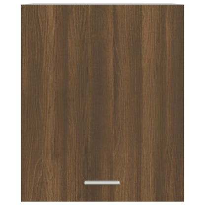 Wandkast Hangend 50X31X60 Cm Bewerkt Hout Bruineikenkleurig Bruin Eikenkleur Hangkast 50 cm